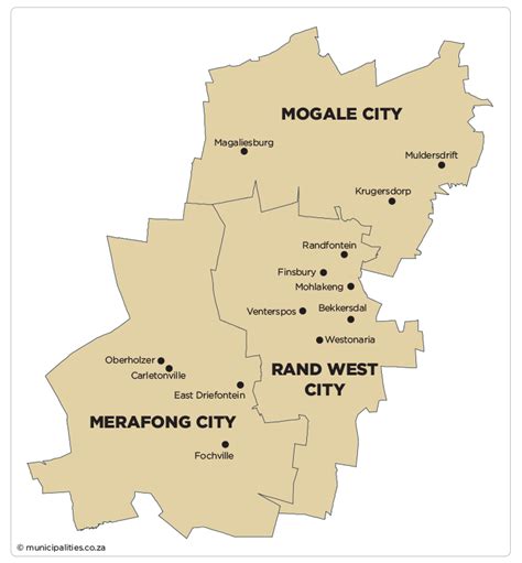 Mogale City Local Municipality - Map