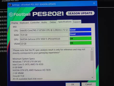 Pes pc requirements - makelana