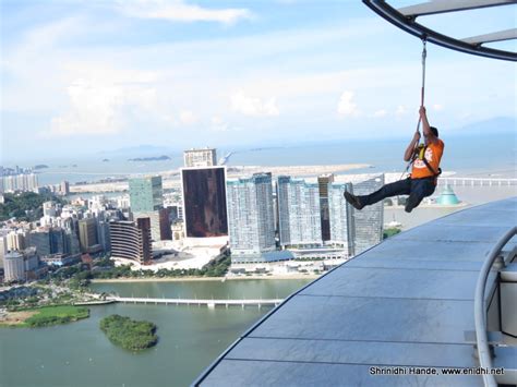 Macau Tower Skywalk Adventure Experience - eNidhi India Travel Blog