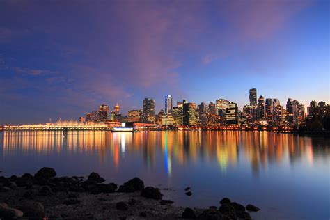 Vancouver-Skyline | Vancouver Skyline at Night from Stanley … | Gary Fua | Flickr