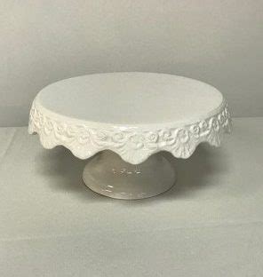 White Pedestal Cake Stand-10″D | Affordable Elegance Inc.