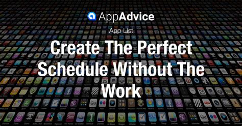 Create The Perfect Schedule Without The Work