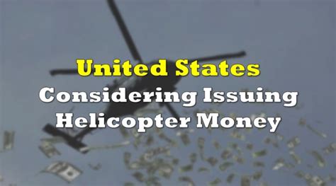 United States Considering Issuing "Helicopter Money" | the deep dive