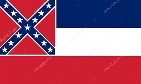 Mississippi Flag. — Stock Vector © konstsem #77032907