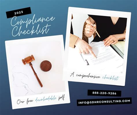 2023 CA Compliance Checklist - SDHR Consulting