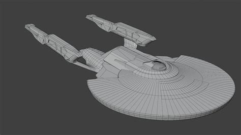 3D model Star Trek Neo-Constitution-Class Starship VR / AR / low-poly ...