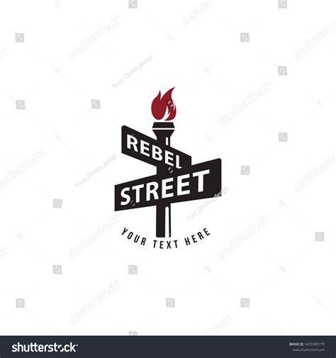 Vector Rebel Street Logo Template Road Stock Vector (Royalty Free) 1670385775 | Shutterstock