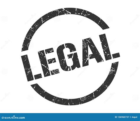 Legal stamp stock vector. Illustration of grunge, label - 136960737