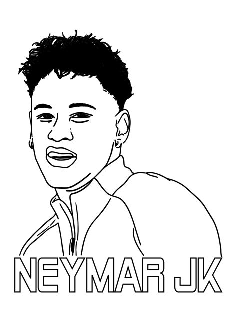 Neymar Coloring Pages PSG - Neymar Coloring Pages - Coloring Pages For Kids And Adults