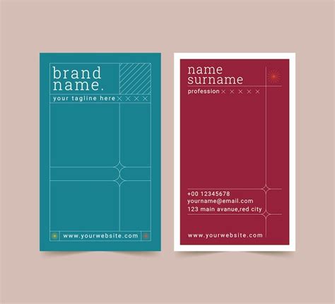 Free Vector | Flat design minimalist business card