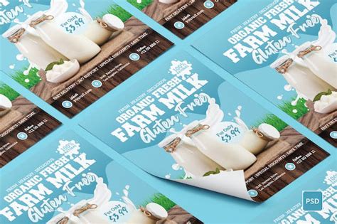 Farm Milk Flyer - Design Template Place