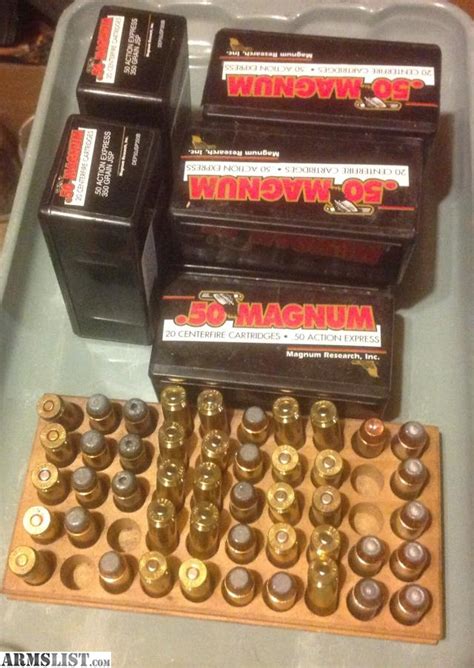 ARMSLIST - For Sale: .50 AE ammo