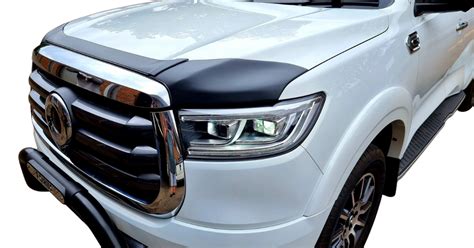 GWM P-Series Passenger Bonnet Guard Stone Chip Protector – Midnight Range 3mm ABS Plastic ...