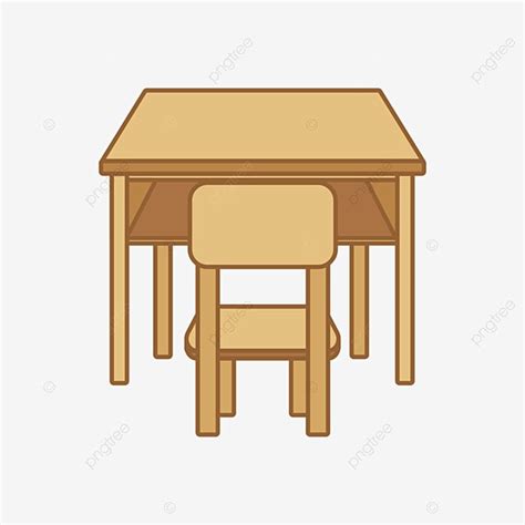 Desk Chair Vector Design Images, Vector Cartoon Hand Drawn Desk Desk ...