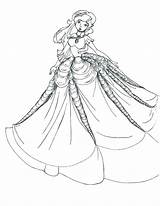 Barbie Wedding Dress Coloring Pages At GetColoringscom  Free sketch template
