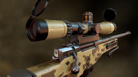 ArtStation - AWM Sniper Rifle , Sebastian Fijał