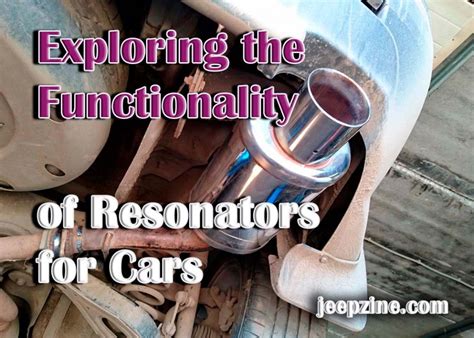 What Does a Resonator Do on a Car?