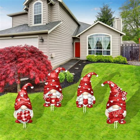 Dengmore Valentines Day Decorations Outdoor Yard Signs Decorations ...