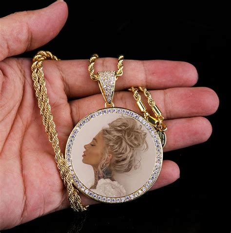 Custom Made Photo Memorial/Medallions Necklace – Engraved Giftsly