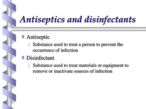 PPT - Antiseptics & Disinfectants PowerPoint Presentation, free ...