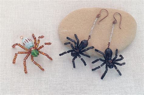 Halloween Beaded Spider Jewelry