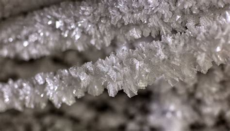 Surface Hoar Frost Crystals. Stock Image - Image of glass, macro: 90787403