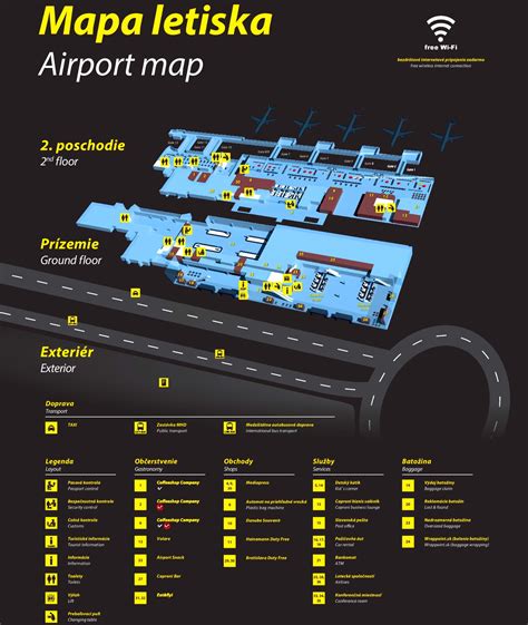 Bratislava Airport Map