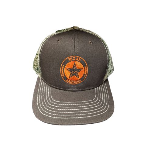 NEW! Texas Rangers Camo Cap – Orange Logo – Former Texas Rangers Foundation