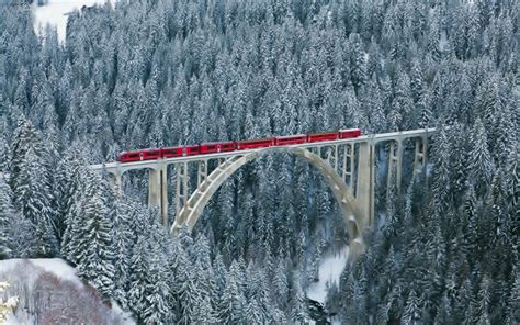 Man Made Langwieser Viaduct Switzerland Train Wallpaper | Switzerland wallpaper, Switzerland ...