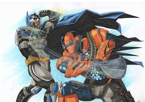 Batman vs Deathstroke 2014 by RadPencils on DeviantArt