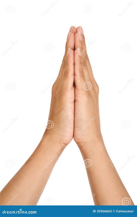 Woman Praying Hands Stock Photos - Image: 20366663