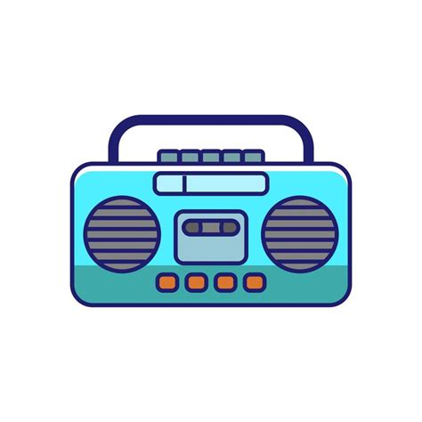 Boombox icon in colorful style 21503817 Vector Art at Vecteezy