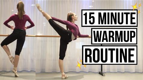 15 minute Ballet Warmup Routine (follow along) | Talia - YouTube