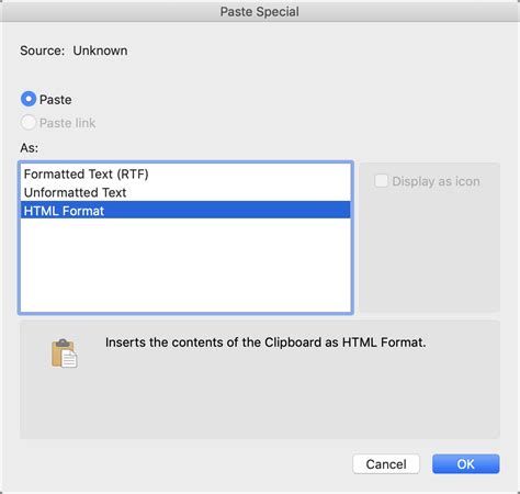 How to paste text without formatting on a Mac