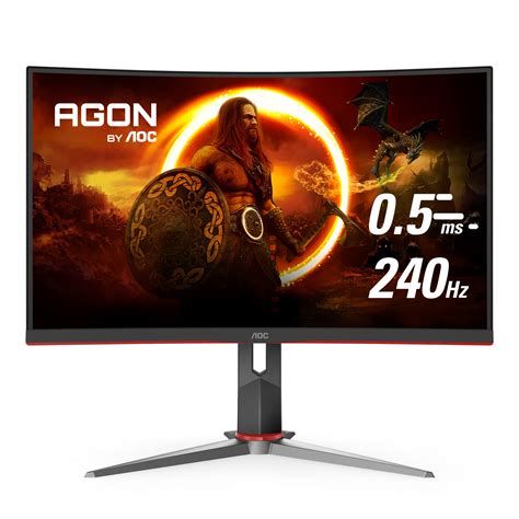 AOC C27G2Z 27" Curved Frameless Ultra-Fast Gaming Monitor, FHD 1080p, 0 ...