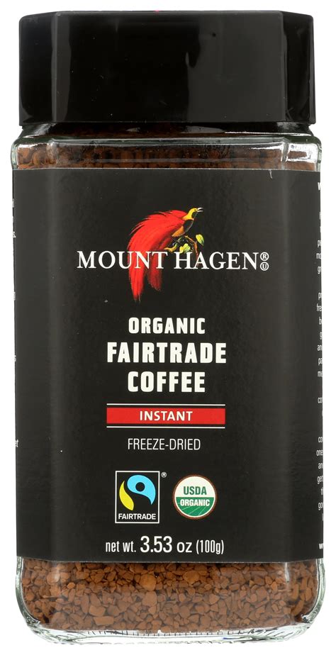 Mount Hagen Organic Freeze Dried Instant Coffee, 3.53 oz Jar - Walmart.com