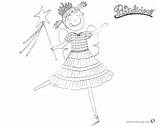 Pinkalicious Coloring Pages Happy Dancing  Free Printable sketch template