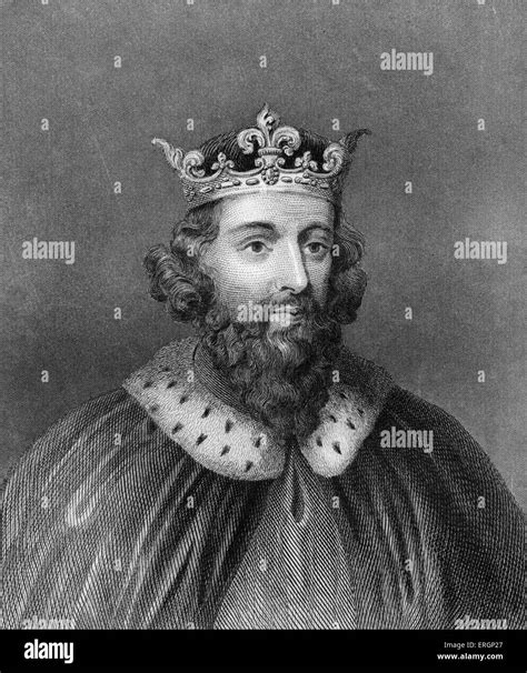 King Alfred The Great, portrait. King of Wessex from 871 to 899. 849 ...