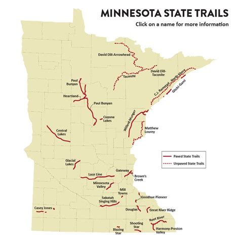 State Trails Map | Minnesota Department of Natural Resources | Hiking trail maps, Midwest ...