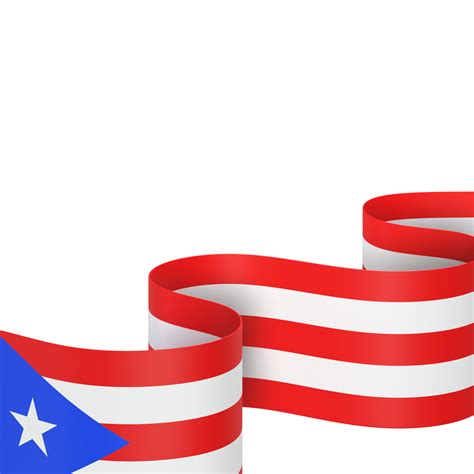 Puerto Rico flag design national independence day banner element transparent background png ...