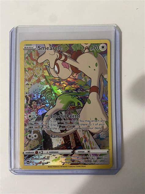 Pokemon Card Smeargle TG10/TG30 Silver Tempest Full Art Character Holo | eBay