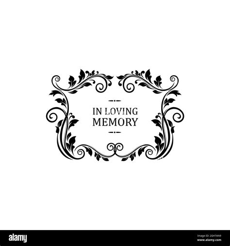 In loving memory message Stock Vector Images - Alamy