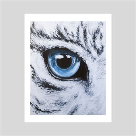 White Tiger Eye, an art print by krissie phee - INPRNT