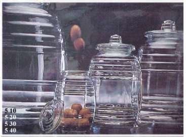 Mexican 5 Lt Agua Fresca Glass Barrel Beverage Jar NEW | #40220733