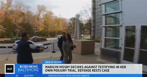 Marilyn Mosby decides against testifying in her own perjury trial - CBS Baltimore