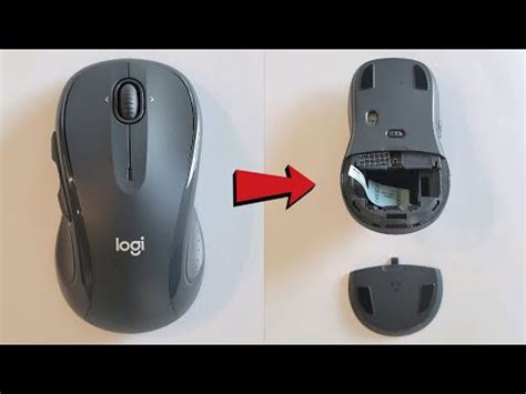 How To Change Batteries Logitech M510 Comfort Plus Mouse - YouTube