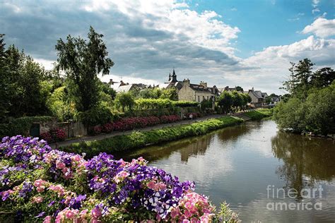 Medieval Village with Flowers France Photograph by Jackie Follett