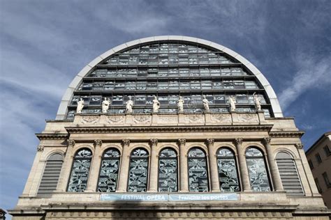 View of Famous Opera Building in Lyon City, France Editorial Photo ...