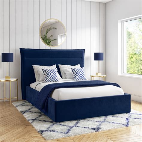 Navy Blue Room Ideas Headboard