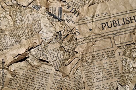 Old Newspaper Background Stock Photo | Adobe Stock